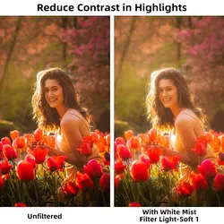 Dreamy Hazy Diffuser Soft Focus Lens Filter - 49mm (Soft-0-2)