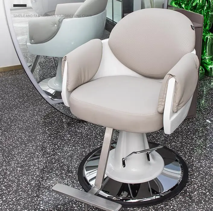 Hairdresser's chair, net red barber's chair, hair salon's special barber's lifting hot dyeing chair