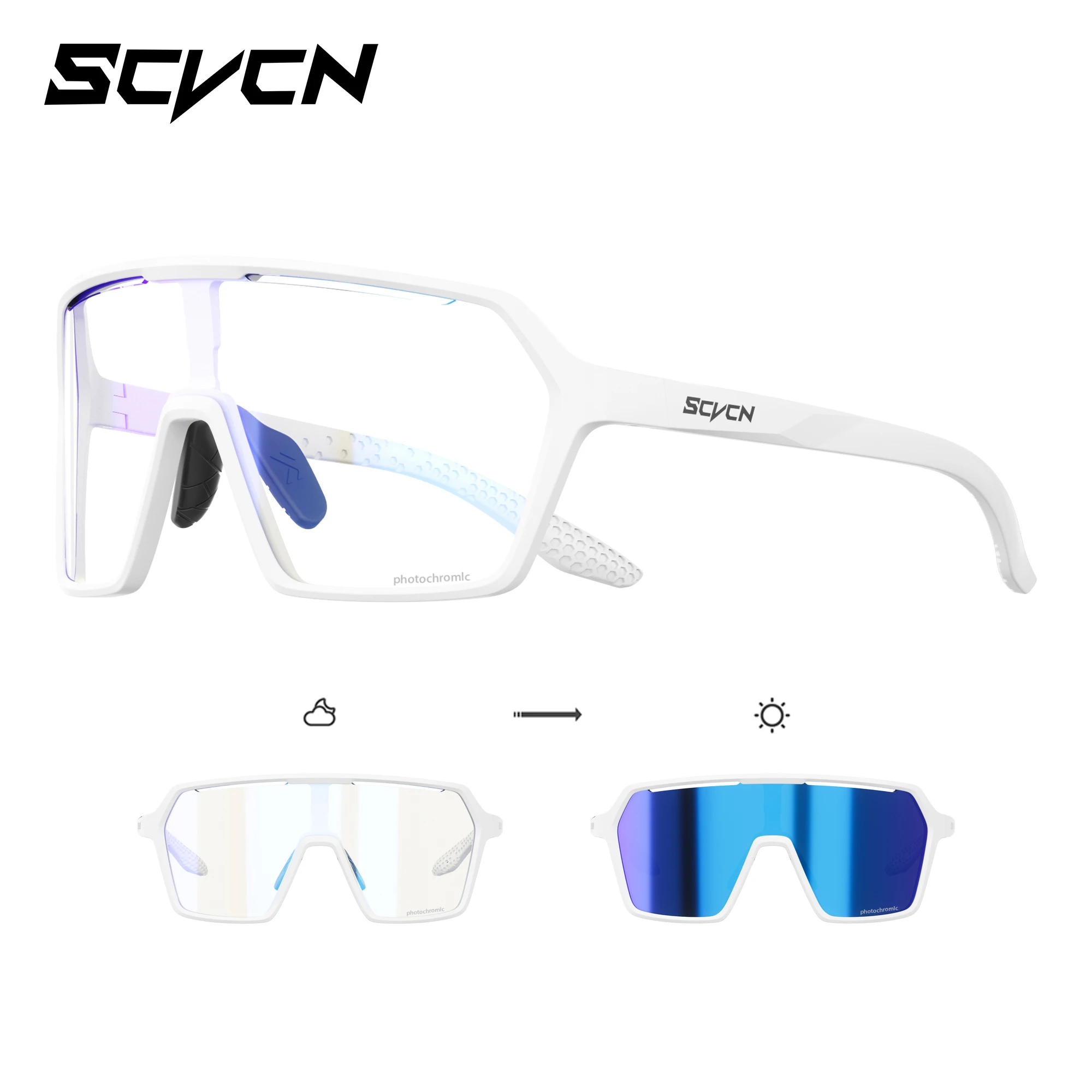Photochromic UV400 Outdoor Sports Eyewear - Unisex Cycling, Running, and Hiking Sunglasses