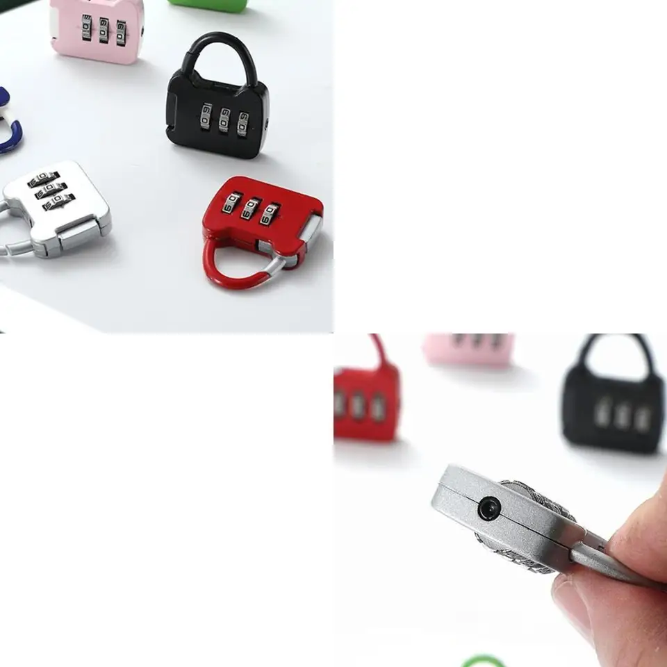Cadeado Com Combinação 4 Dígitos - 6cm Impermeável Para Armários E Portões