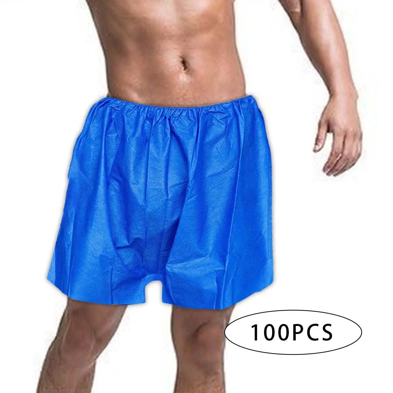 100Pcs Men Panties Briefs Disposable Shorts Men Disposable Briefs Shorts Underwear for Home Sauna Beach Sunbathing Massage Salon 4