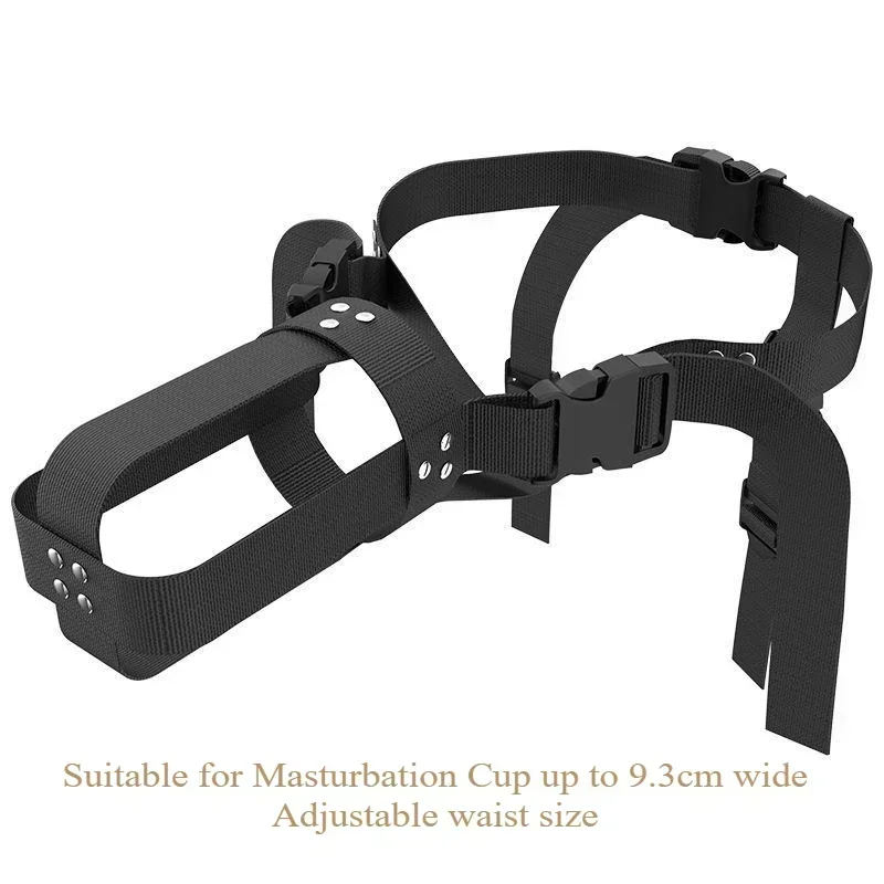 Adjustable Strap-on Automatic Male Masturbation Cup Wearable Sex Harness Male Hands Free Masturbator Sex Toys for Man