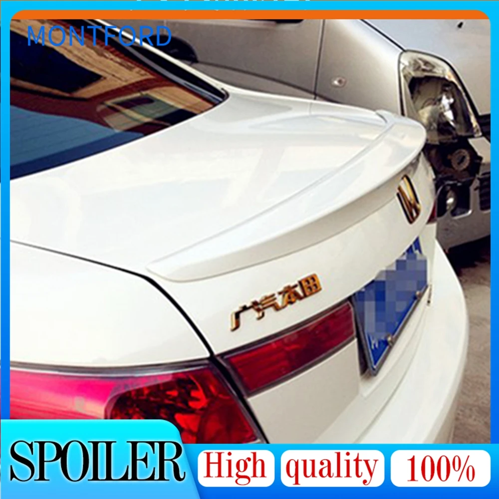 

Car Styling Fit For Honda Accord 2008 2009 2010 2011 2012 2013 ABS Plastic Unpainted Primer Color Rear Boot Trunk Wing Spoiler