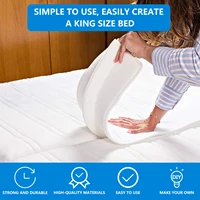 Bed Mattress Connector Adjustable Bed Bridge Twin to King Converter Kit Skin-Friendly Stable Bed Converter with Strap for Family 2