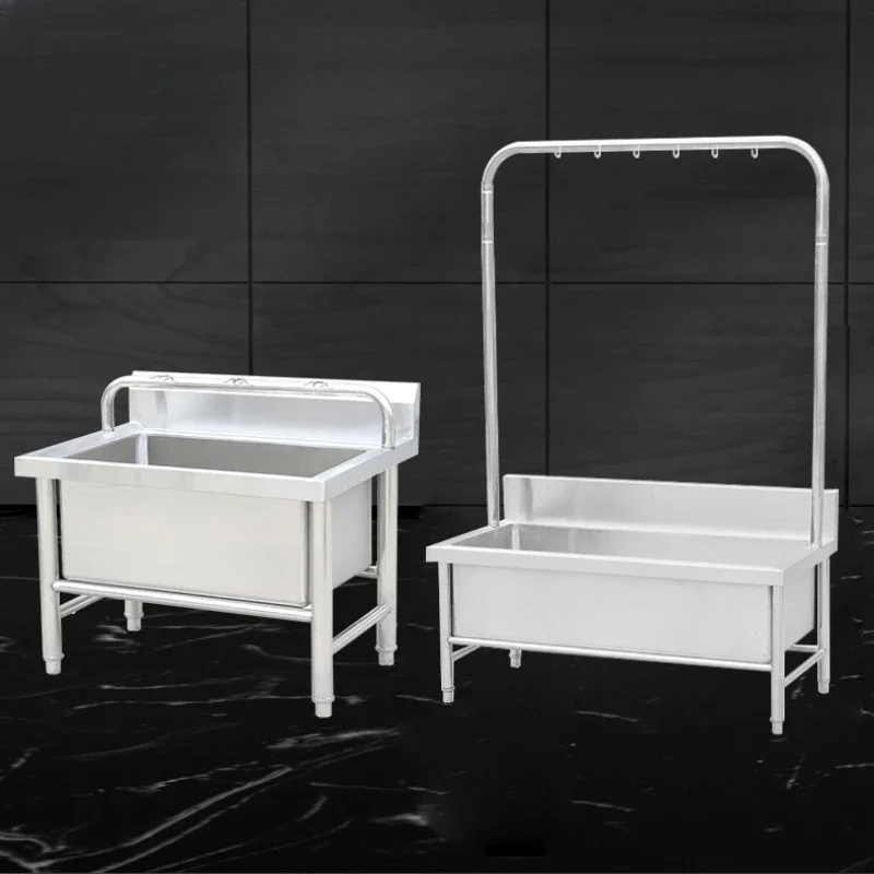 

Stainless steel mop pool with shelf integrated type