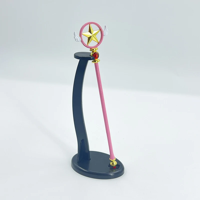 17cm 스타 폼 씰링 완드 카드캡터 키노모토 사쿠라 일본 애니메이션 주변기기 금속 무기 모델 1:6 인형 장비 소녀 장난감  도매 뜨거운 판매 선물 새로운 도착 선물 무료 배송 홈 장식 장식 공예 키 체인 