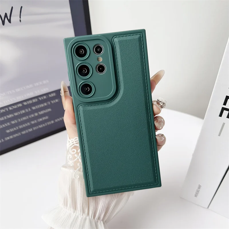 Luxe leren telefoonhoesje voor Samsung Galaxy A53 A73 A33 A23 A13 A03S A52 A12 A32 A51 A71 A52S Siliconen zachte TPU-achterkant_voghion.com