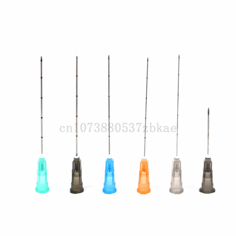 Factory Disposable Blunt-tip Cannula 22g 23G 25G 27G 18G 30G 50mm 70mm Blunt Fine Micro Body Piercing Needles Cannula Syringe 2