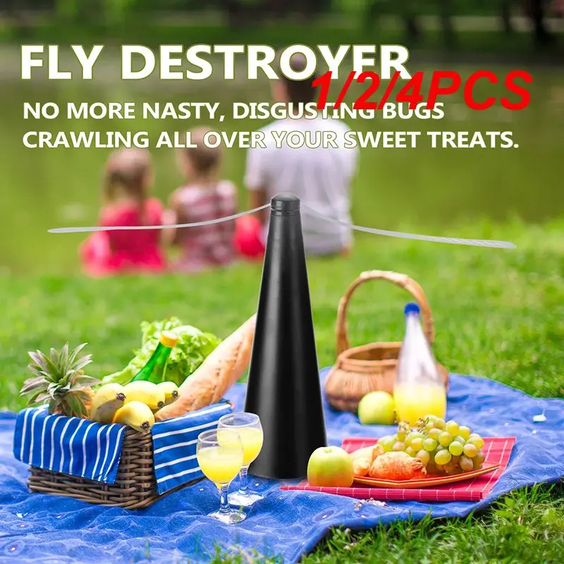 

1/2/4PCS Outdoor Kitchen Fly Repellent Fan Destroyer Keep Flies Bugs Away From Food Pest Repellent Table Fan and Support USB