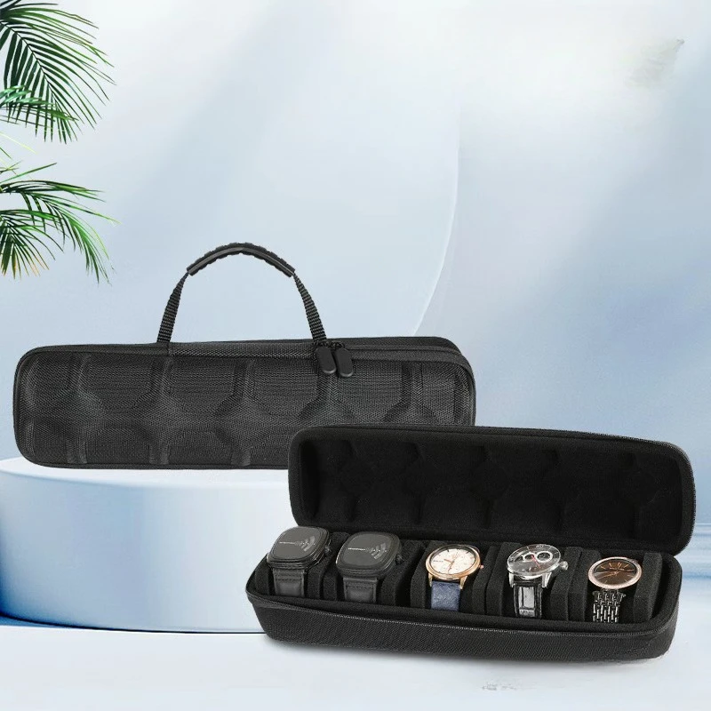 Watch Box Organizer Travel Case Storage Display Holder for Men Women Wristwatches Smart Watches