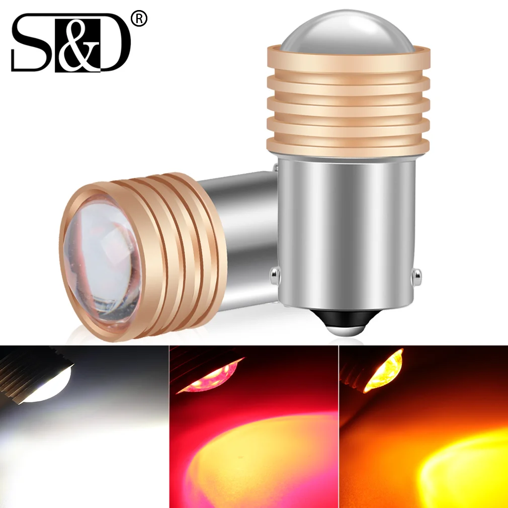 

2 шт. P21W Led 1156 BA15S 1157 BAY15D P21/5W лампы указателей поворота R5W R10W 9SMD 3030 автомобильная лампа заднего хода белый 6000K 12 В