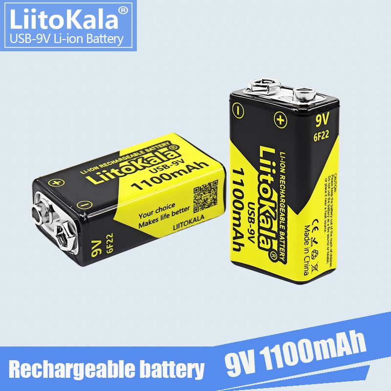 Batería Recargable De Iones De Litio De 9 V Y 12800