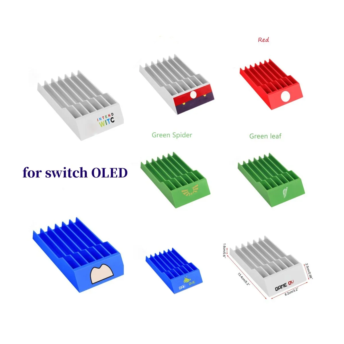 Per Switch Oled Card Holder Game Cassette Storage Rack Game Card Disc Display Box Per Switch Olde Holder Accessori Di Gioco