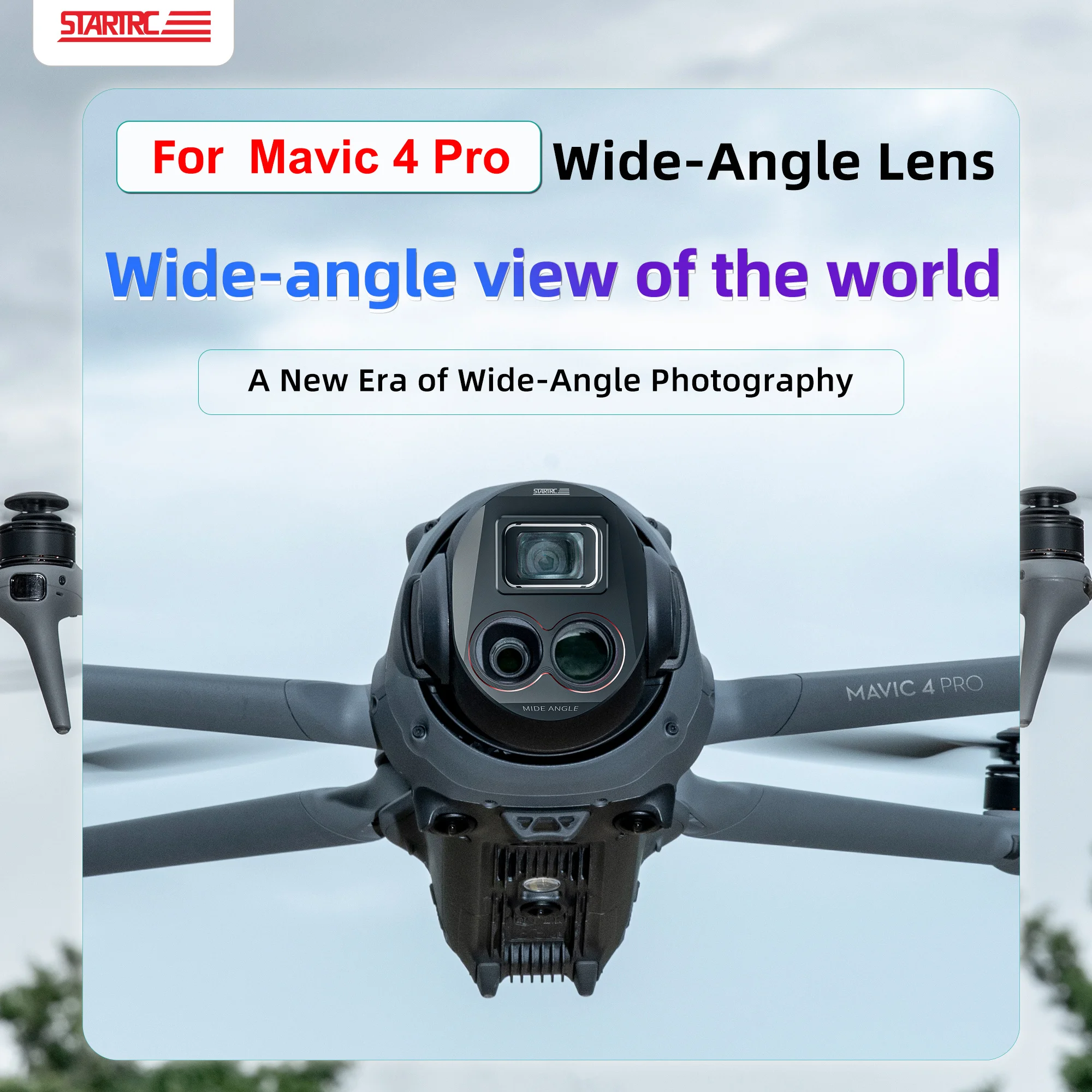 Filtre Grand Angle Startrc pour DJI Mavic 4 Pro - 110°