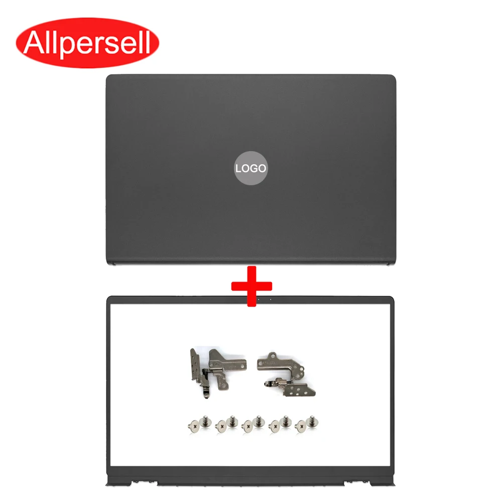 Conjunto Preto para Dell Inspiron 15 3510 3511 3515 3520 3521 3525 Tela de Volta Case Portátil Lcd Capa Superior Moldura Parafuso Dobradiça