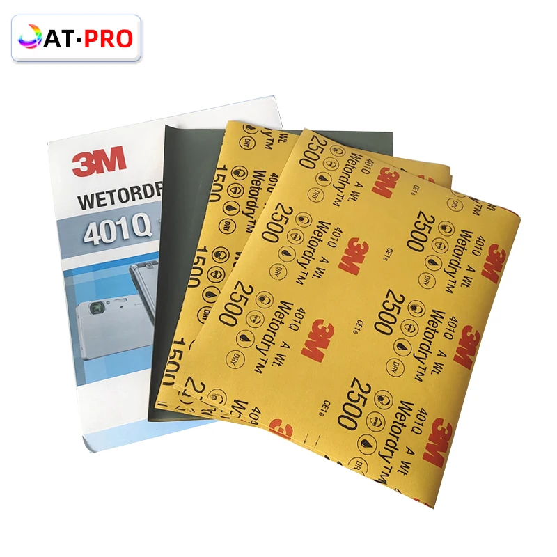 True 3M401Q Water Sandpaper 227x280mm11 x9 Beauty Repair Sandpaper 1500grit2000grit Automatic Sanding Finish