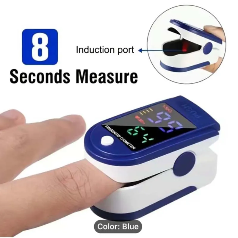 Household Infrared Thermometer Digital Non Contact LCD Laser Thermometer Tool Handheld IR Temp Pyrometer Finger Pulse Oximeter