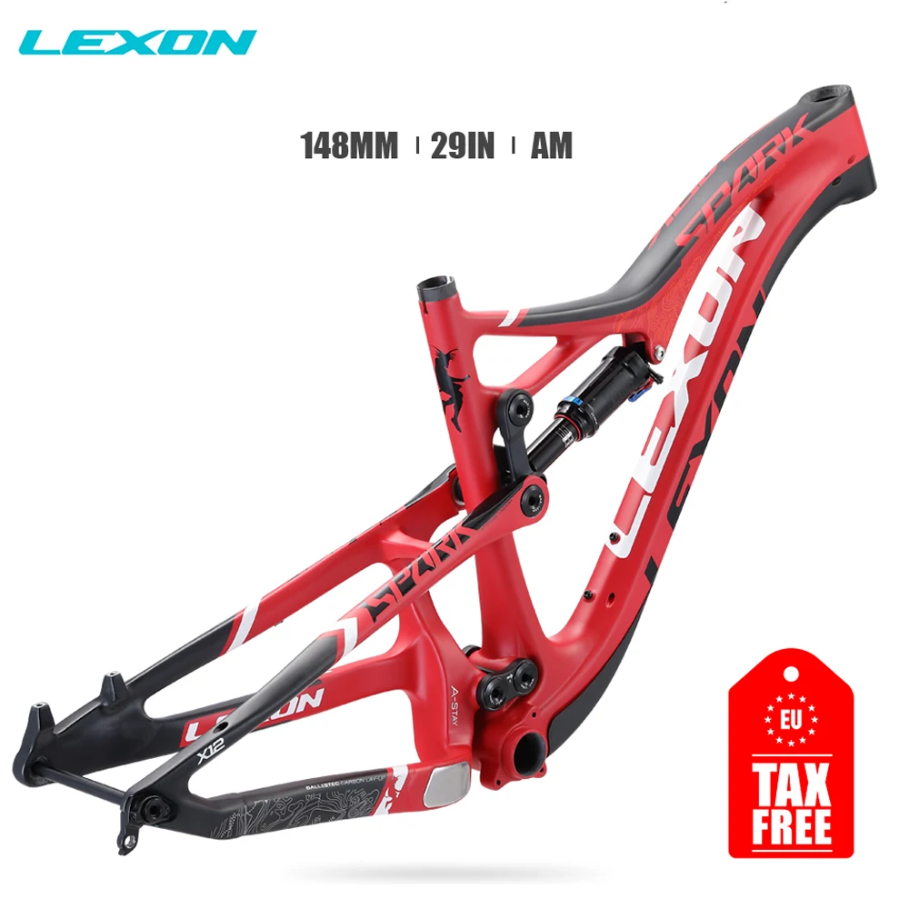 2022LEXONSPARK29erFULLSUSPENSIONFrameMTBFRAME29CARBON