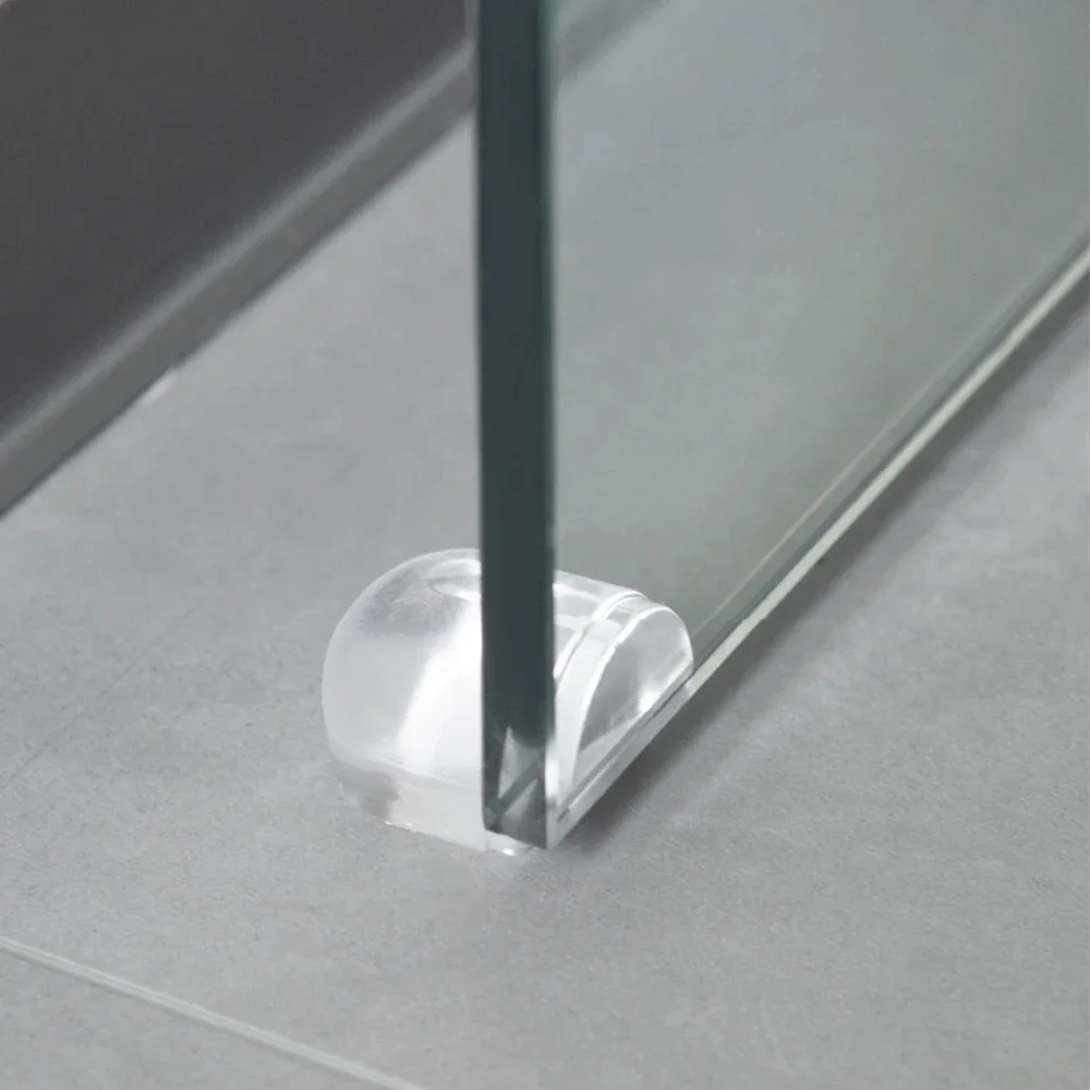 Door Stopper Silicone Self Adhesive Anti-Collision Floor Mounted Nail-free Protect Walls Furniture