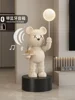 Living Room TV Cabinet Home Decoration High-end Doll Decorations, 77cm Cream Style High Violence Bear Floor Ornaments 5