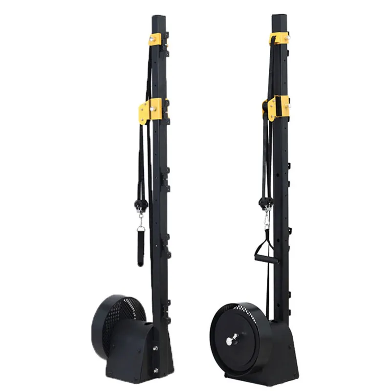 Vertical flywheel resistance trainer, centrifuge trainer, high and