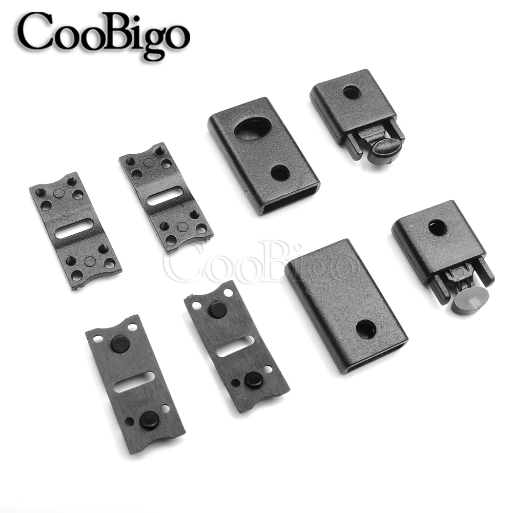 2 Clip Di Sicurezza Per Cordino - 20mm, Nero, Sgancio Rapido Per Badge E Portachiavi