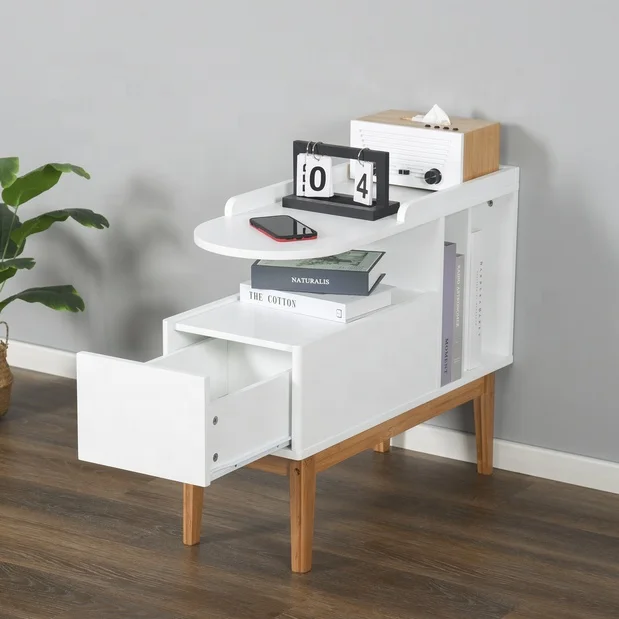 Luxury Quality Cheap Price Modern Wooden Side Table Nordic Living Room Storage Corner Cabinet Organizer Side Tables for Bedroom