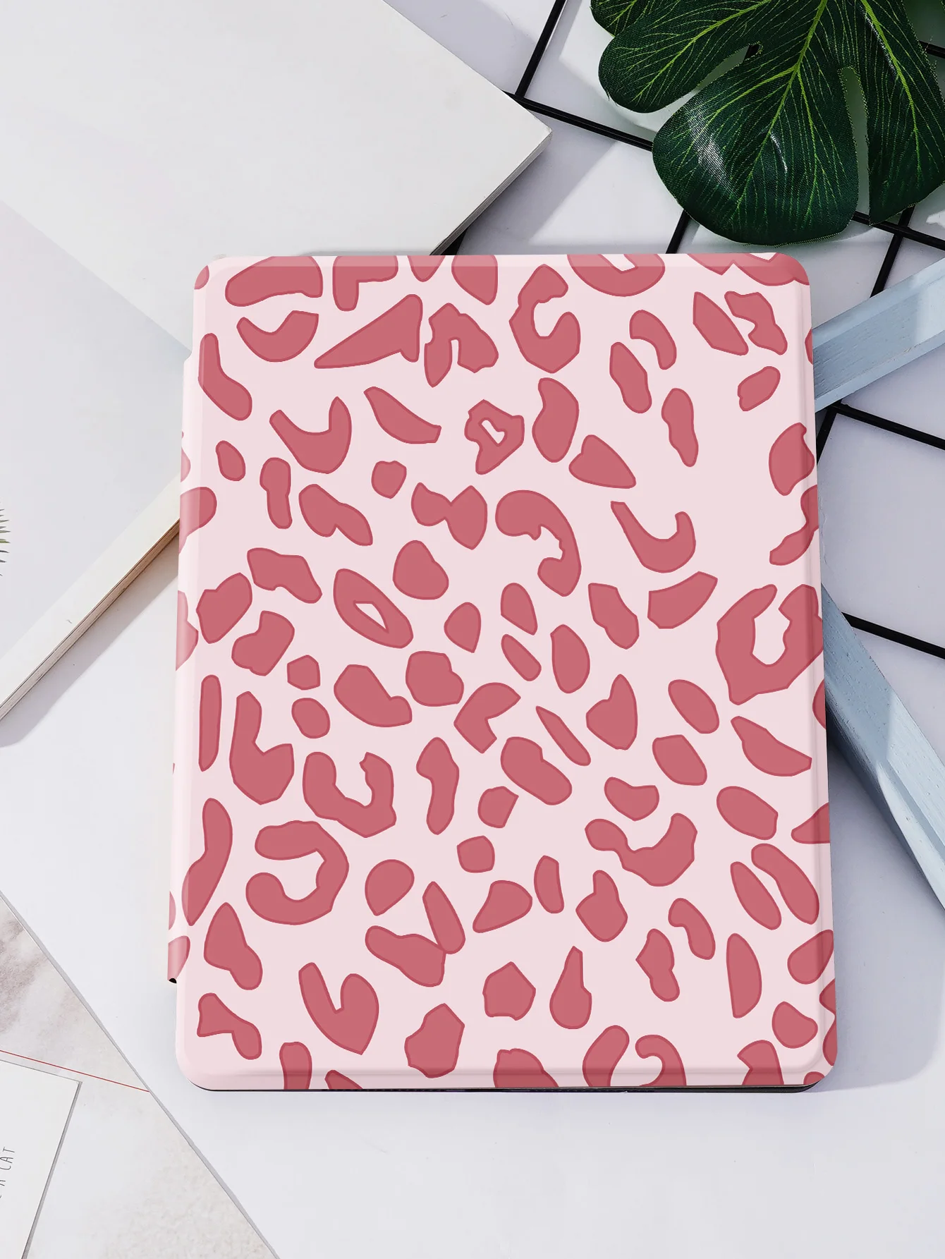 Pink Leopard iPad Case with Auto Wake/Sleep Feature