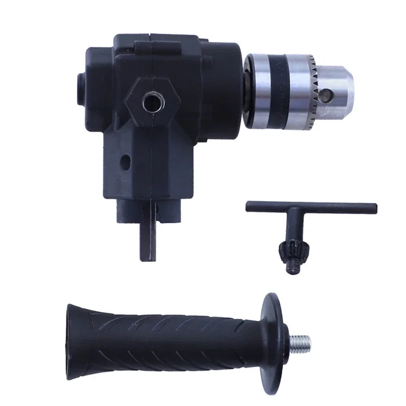Portable 90° Three Jaw Chuck Corner Impact Drill Adapter Right Angle Bend Extension Chuck Drill Adapter for Tool accessories free shipping portable leeb impact device hardness probe price with cable