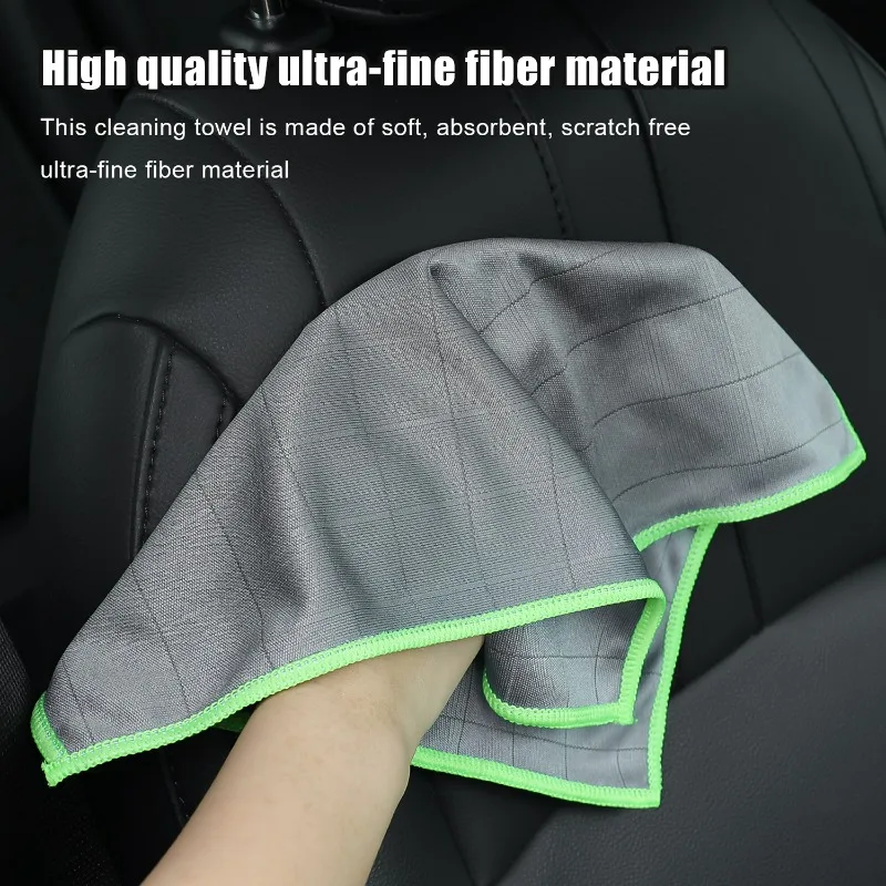 Lint Free Carbon Fiber Cleaning Cloth Glass Window Polishing Streak Free Easy Clean Rag Reusable for Kitchen Dish Car