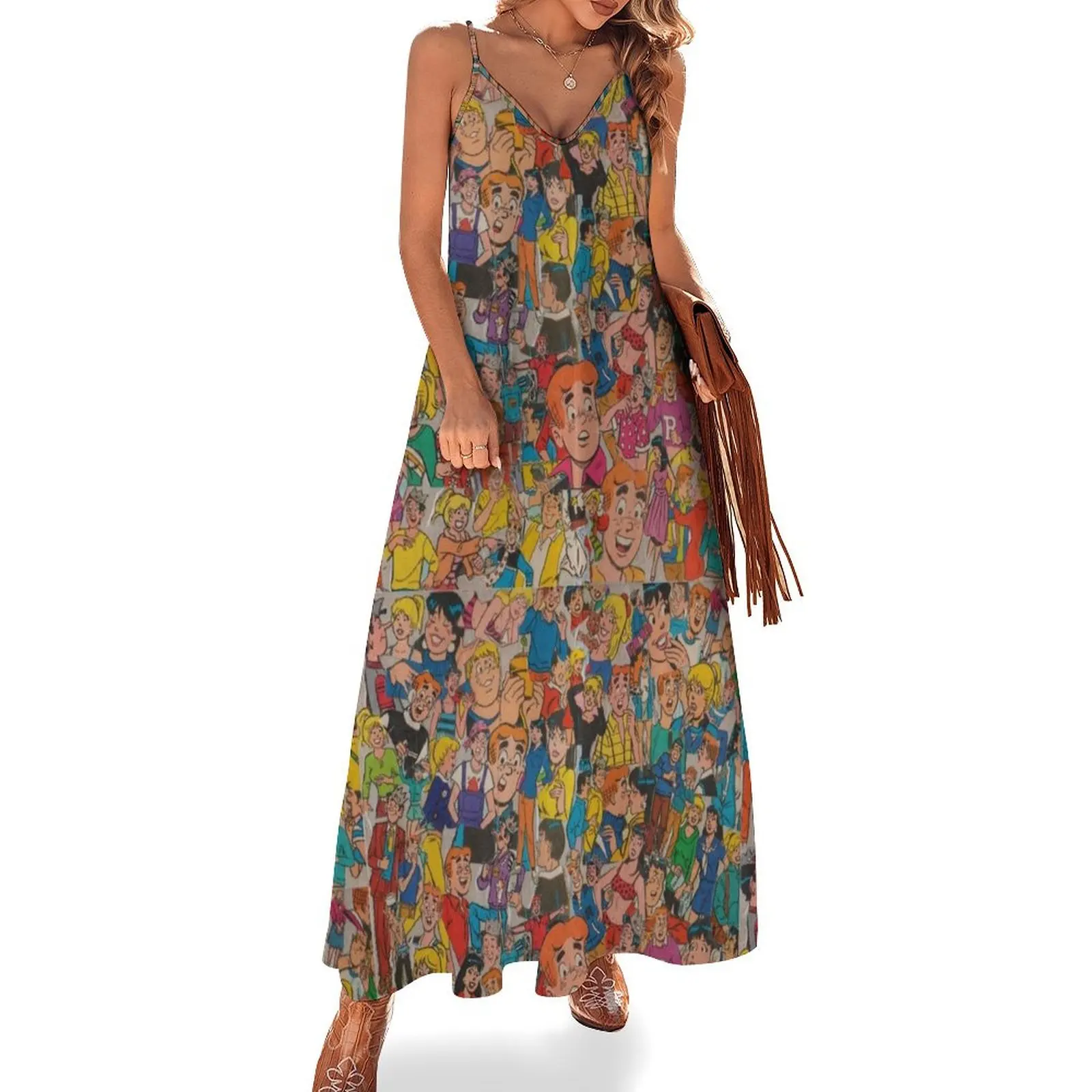 

Archie Comics Collage Sleeveless Dress clothes long sleeve dress