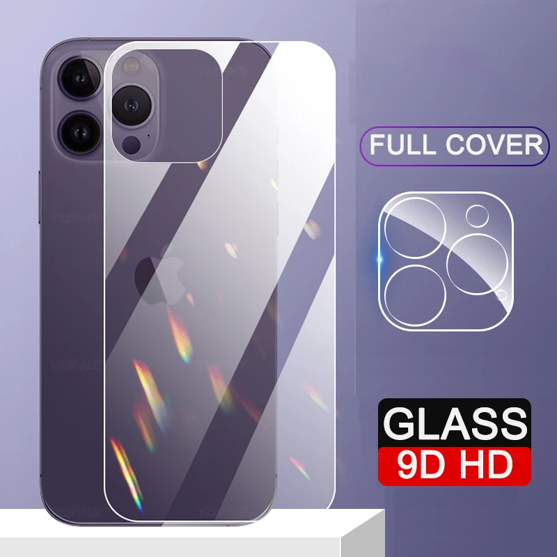 2 in 1 Rear Back 9H Tempered Glass + 3D Len Glass For iPhone 12 13 Mini
