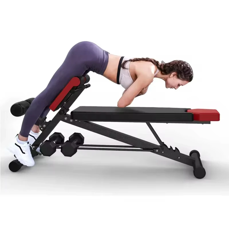 Fitness Equipment 3 in 1 Workout Bench Weight Bench and Sit up Press Roman Chair Exercise Sit up Adjusts to Decline