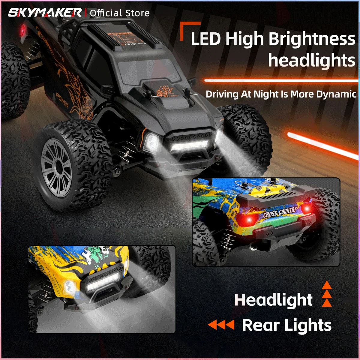 Wltoys 1:16 RC카 164018 2.4GHz 35KM/H 브러시리스 4륜구동 전기 고속 오프로드 무선 조종 드리프트 장난감 (성인 남성용)