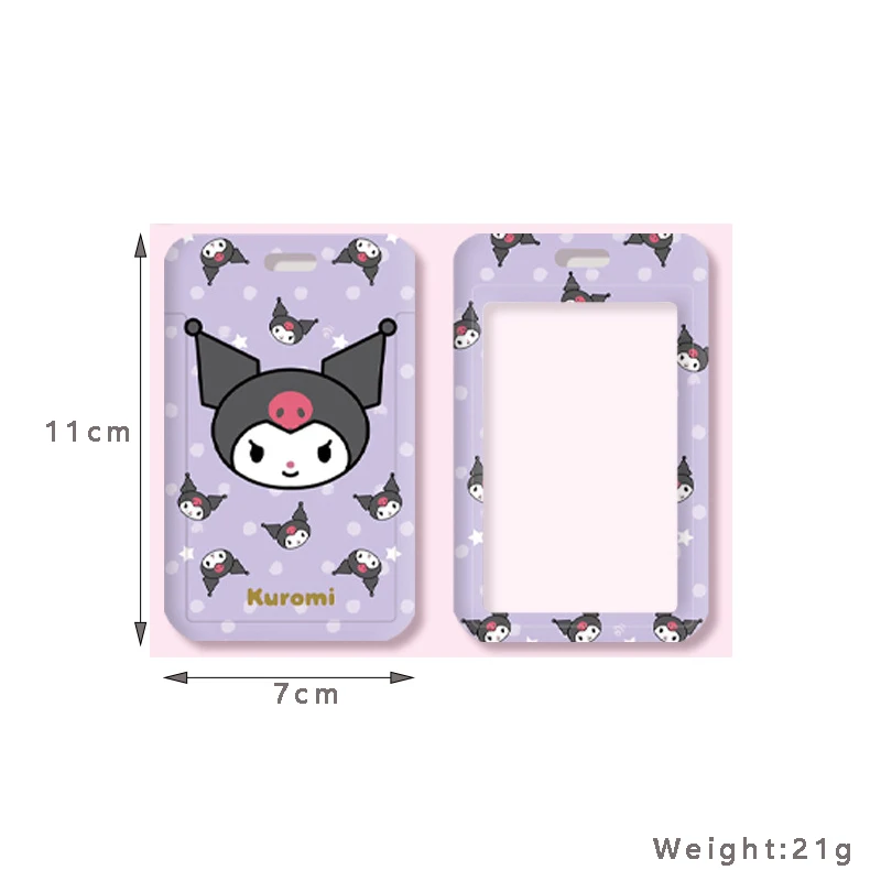Kawaii Cartoon Kuromi Anime Keychain Pendant Cute Hello Kitty Cinnamoroll My Melody Card Holder Lanyard Card Holders Girl Gifts card holder credit card holder photo card holder desk card holder postcard holder acrylic sign holder