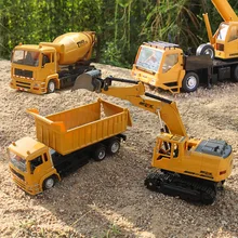 

2.4G Alloy Remote Control Excavator 8-channel Excavatable Children's Toy Engineering Vehicle Rc Truck 7-12Y A Birthday Present