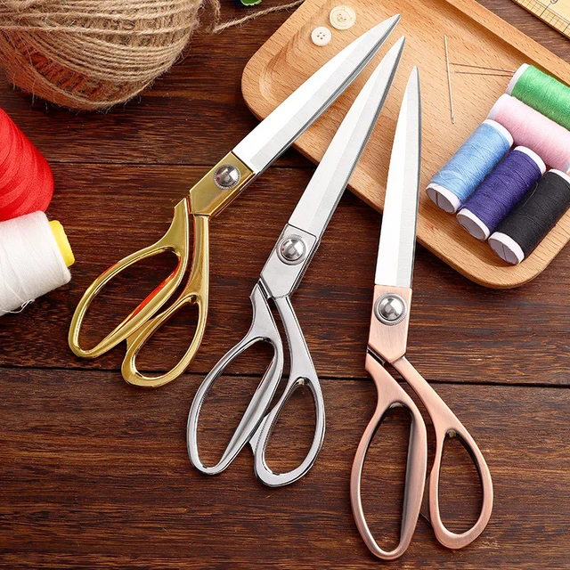 Professional Tailor Scissors Stainless Steel Tailor Shears Sewing Scissors for Fabric Clothes Needlework Cutter DIY Tool CFJ002 4