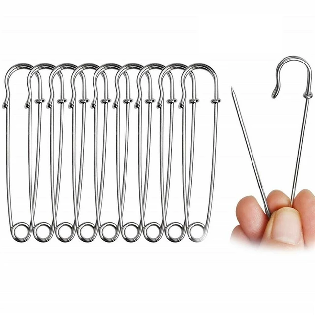12pcs Large Heavy Duty Stainless Steel Big Jumbo Safety Pin Blanket  Crafting For Making Wedding Bouquet Brooch Diy Decoration - Pins &  Pincushions - AliExpress