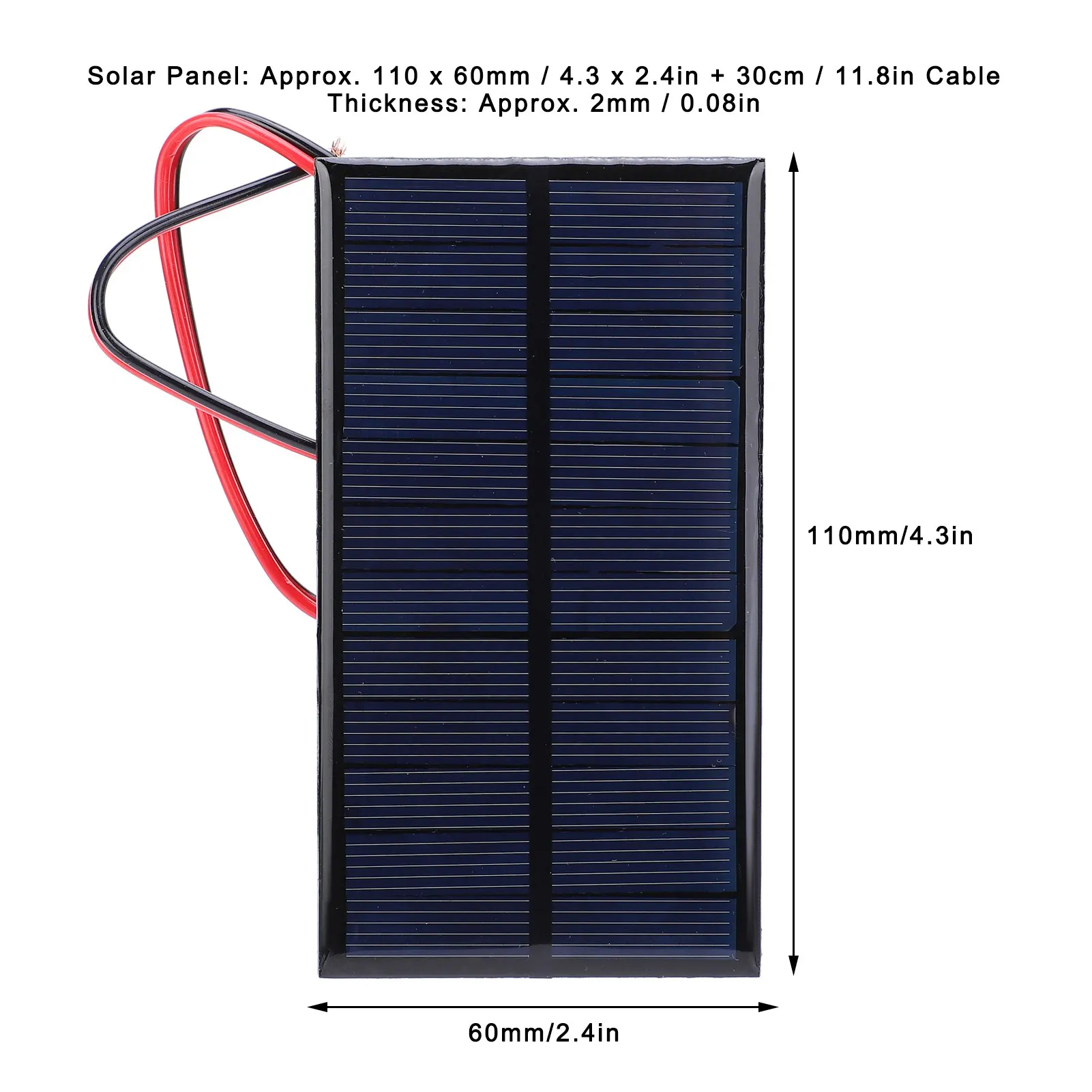3pcs DC 6V 1W Solar Panel Cell Power Module Polycrystalline Silicon Solar Panel with 30cm Cable portable solar panel,solar panel,mini solar panel