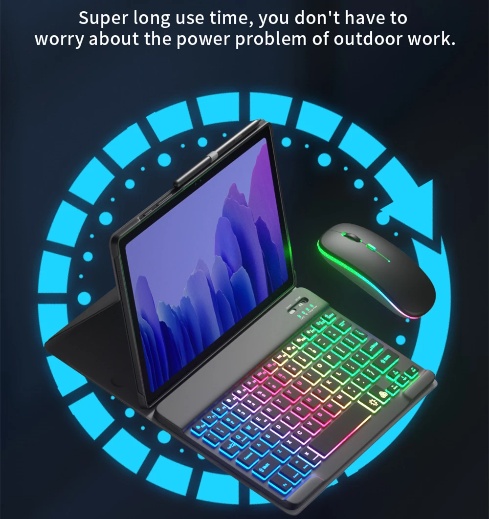 

Funda For Samsung Galaxy Tab A8 10.5 Case Keyboard For Samsung Tab S6 Lite P610 Case Keyboard Mouse For Samsung Tab S7 S8 Case