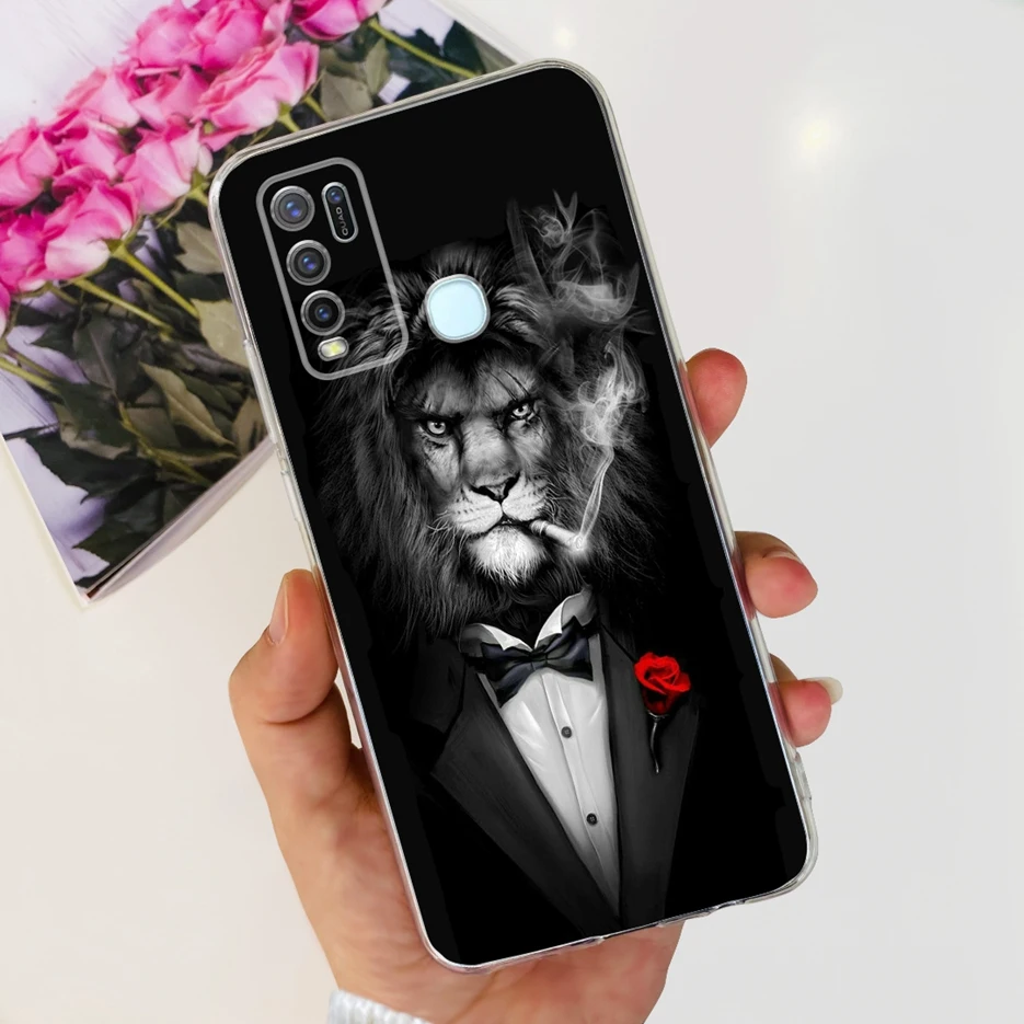 Fashionable Painted Clear Silicone Soft TPU Phone Case Cover