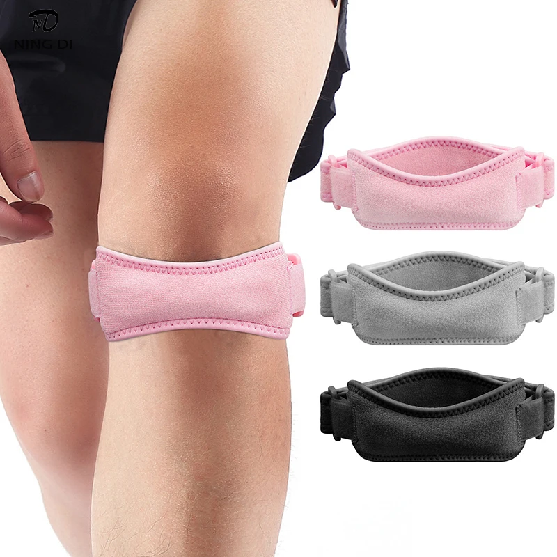 

2 Pack Thickened Pad & Wide Patella Knee Strap, Pain Relief Patellar Tendon Support, Adjustable Brace Band for Basketball, Run