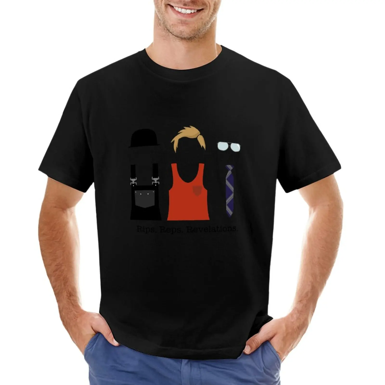 Rips, Reps, Rivelazione Con T-Shirt Di Testo Vestiti Carini Camicie Da Allenamento Per Pesi Massimi Per Uomo
