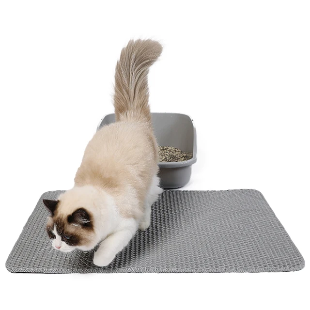 EVA Double Layer Cat Litter Pad Waterproof Non-slip Sand Basin Filter Kitten Pet Carpet Bed Pads For Cats Pet Clean Supplies 2