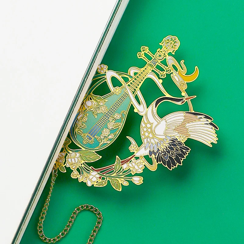 Chinese Style The Forbidden City December Metal Small Bookmarks Students Teacher's Day Exquisite Gifts Souvenirs Decoration, 1Pc