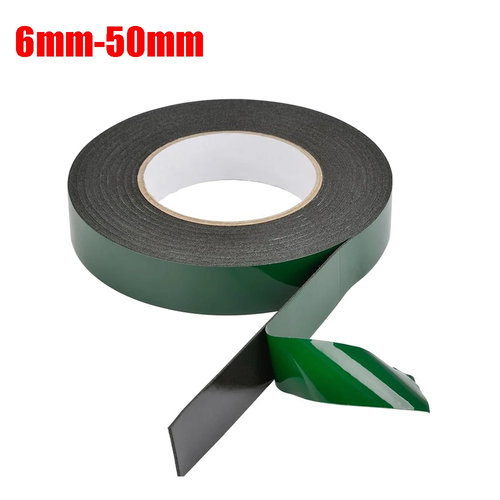 6-50cm Width Double Sided Foam Tape 10M Black PE Sponge Ultra-strong Self-adhesive Waterproof Heavy Duty Mounting Tape