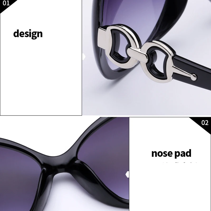 Sunglasses Ladies Anti-Ultraviolet Jade Crystal Texture Sun Glasses Gradient Black Outdoor Sunglasses Oculos Sol Feminino 2022