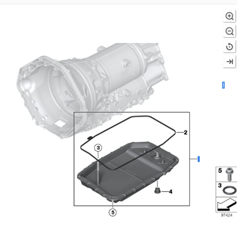 6HP19 transmission filter kit For BMW 1' E81 3' E90 5' E60 6' E63 7' E65 X1 E84 X3 E83 X5 E70