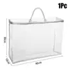 Practical PVC Quilt Storage Bag Transparent Reusable Bed Sheet Organiser Pouch Dustproof Tote Bag for Pillow Blanket 6