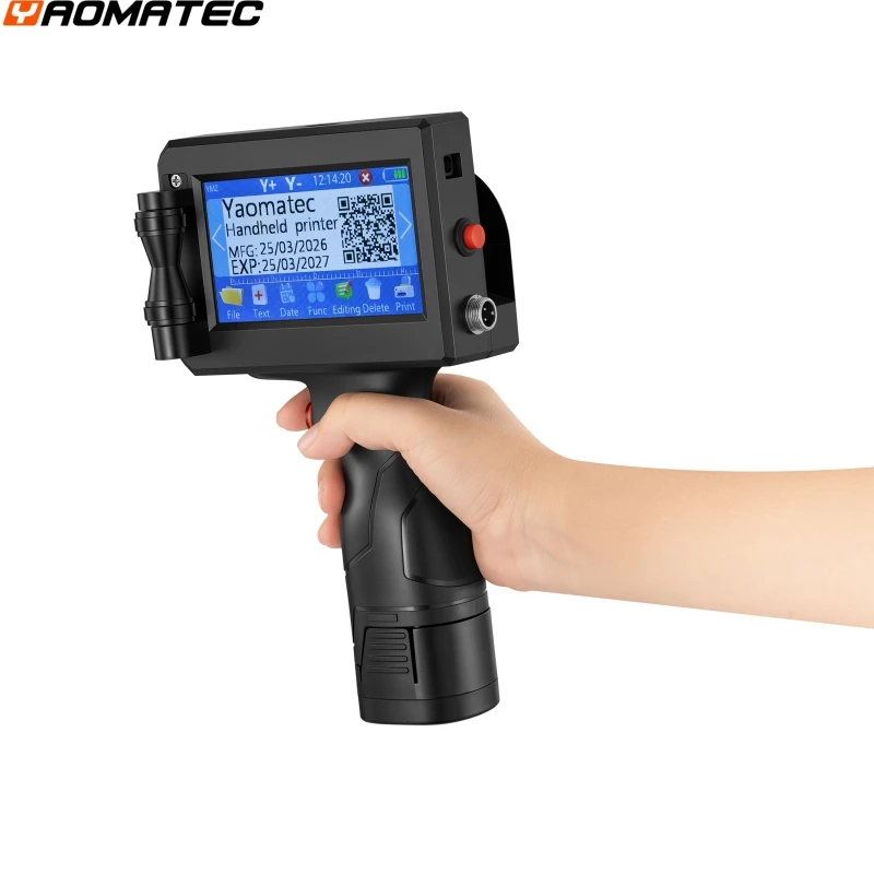 new model 12.7mm  Portable Inkjet Printer Variable QR Barcode Code Date Number L